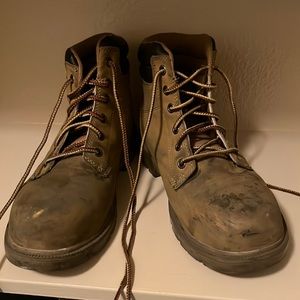Brahma steel toe boots. Tan. Work boots